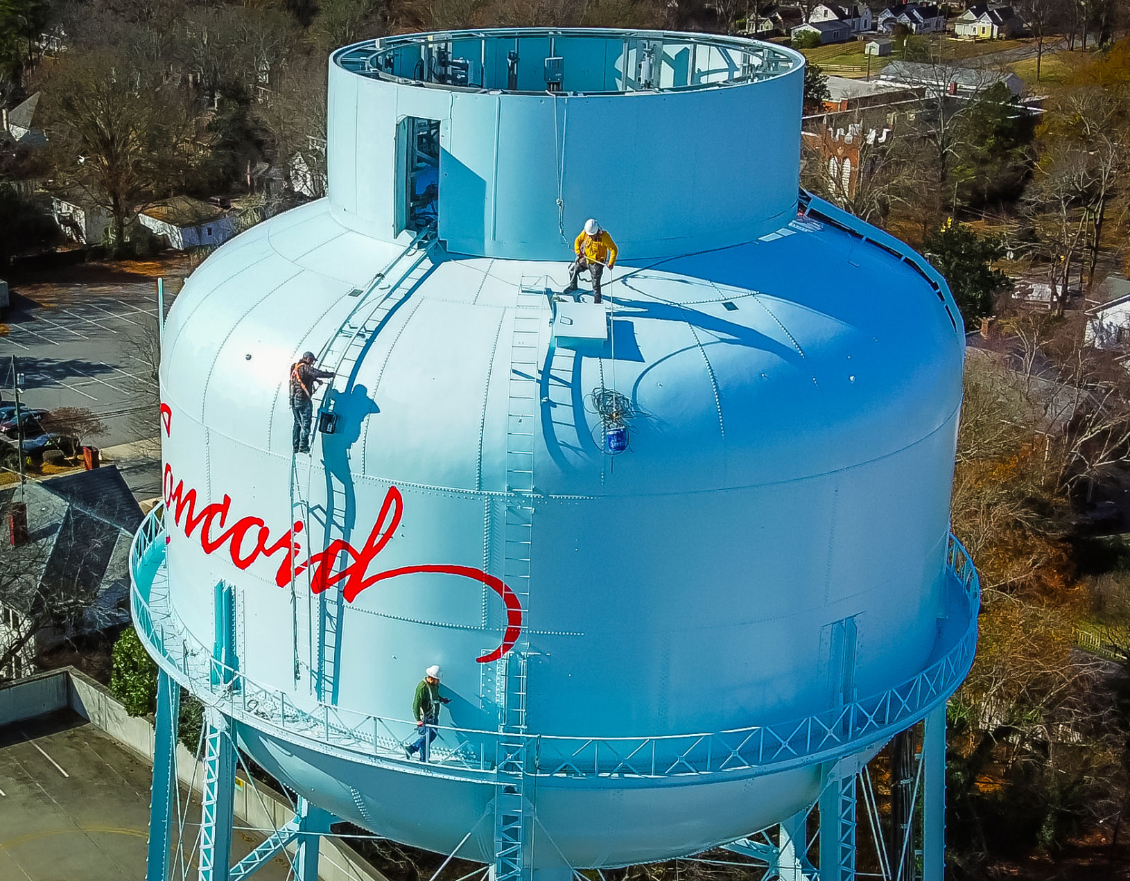 On the water tower